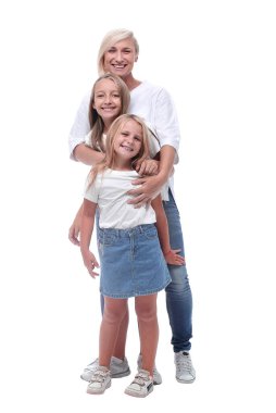 tam büyüme. mutlu bir ailenin portresi .