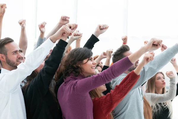 Csapat különböző egészségügyi szakemberek tapsol együtt. — Stock Fotó