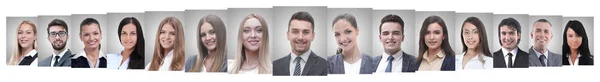 Leider en professioneel business team staan samen. — Stockfoto