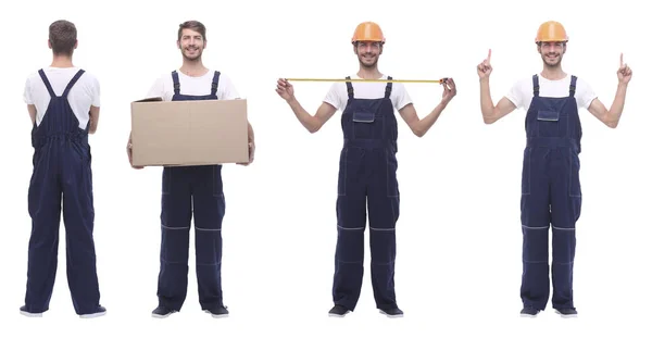 En pleno crecimiento. manitas masculinas aisladas en blanco. — Foto de Stock