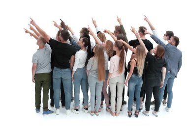 Bir grup başarılı genç tek bir yönü işaret ediyor.