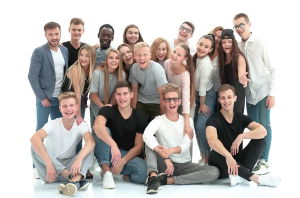 Group portrait of a team of successful young people. — Stockfoto