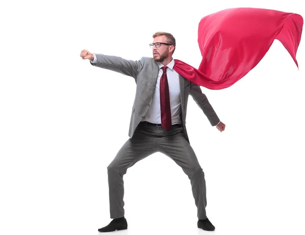 Competitive superhero business men is ready to start — Stock Photo, Image