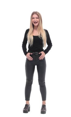 Tam gelişim. Şık bir genç kadının portresi.