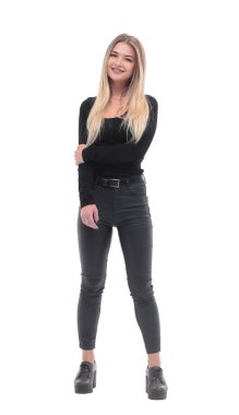 Tam gelişim. Şık bir genç kadının portresi.