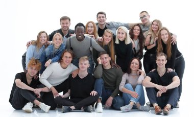 Tam gelişim. Büyük bir arkadaş grubu toplandı..