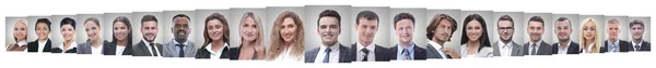 Leider en professioneel business team staan samen. — Stockfoto