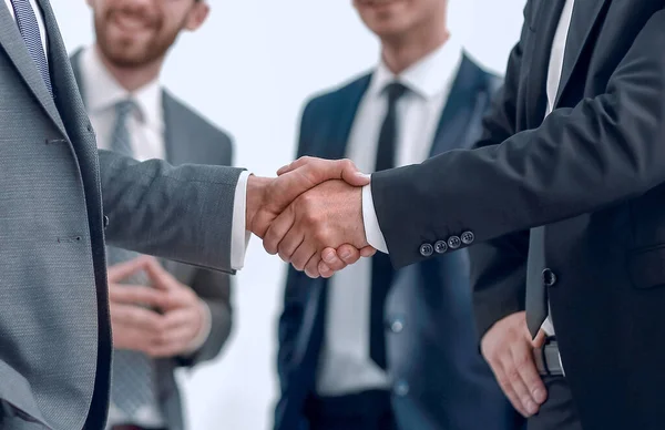 Partner commerciali di successo stringendo la mano — Foto Stock