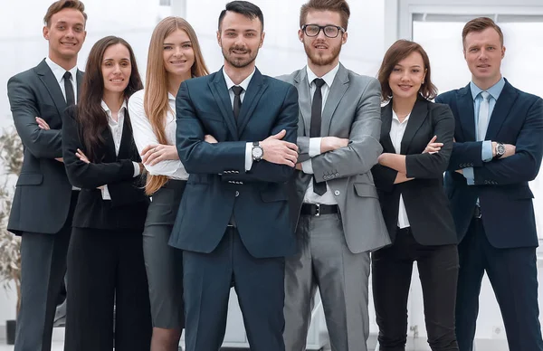 Gruppenportrait.Projektmanager und Geschäftsteam — Stockfoto