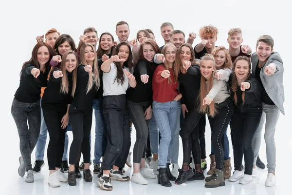 Large group of gay young people standing together — Stock Photo, Image