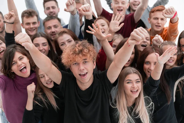 Portrait of group of happy young people — Stock Photo, Image