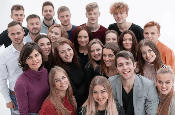 Fecha. jovens felizes mostrando seu sucesso — Fotografia de Stock