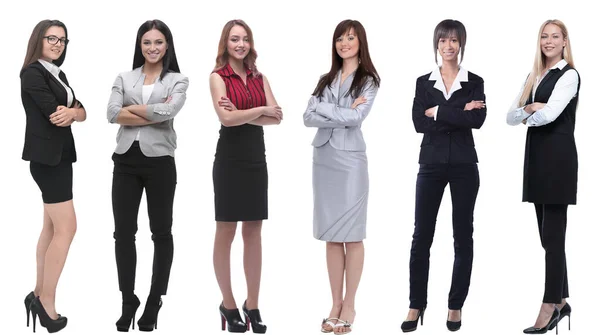 Colección de retratos completos de mujeres jóvenes de negocios —  Fotos de Stock