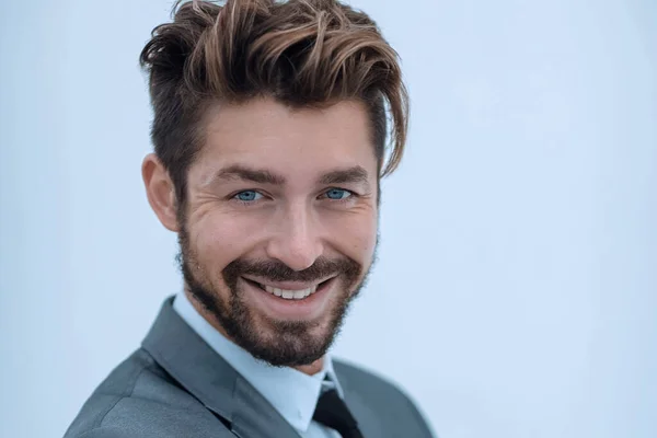 Retrato de un hombre guapo, aislado sobre un fondo blanco —  Fotos de Stock