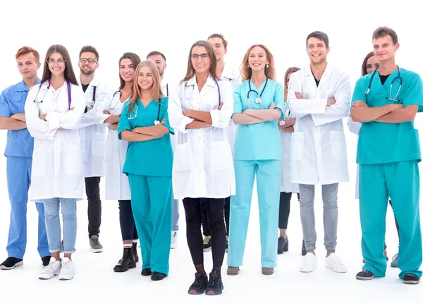 Group of young medical professionals standing together — Stock Photo, Image