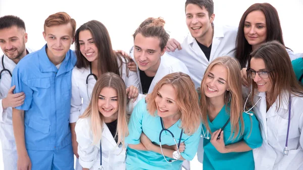 Jonge medische professionals die samen staan. begrip "gezondheidsbescherming" — Stockfoto