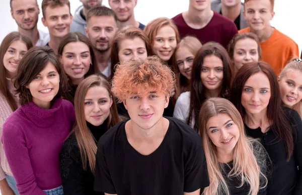 Портрет групи щасливих молодих людей — стокове фото