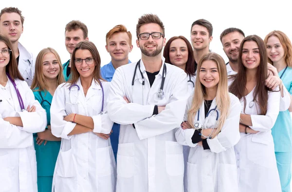 Personale professionale del centro medico in piedi insieme. lavoro di squadra — Foto Stock