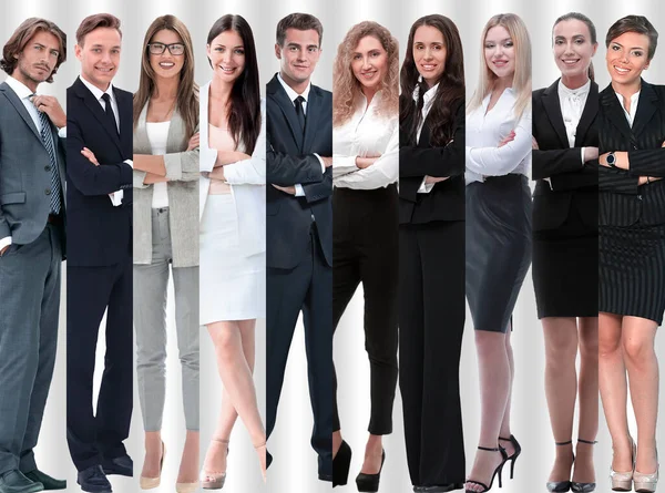 In full growth. modern successful business people. — Stock Photo, Image