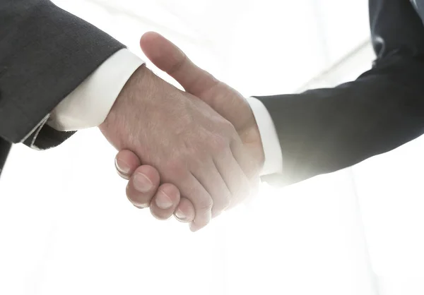 Two business men going to make handshake — Stock Photo, Image