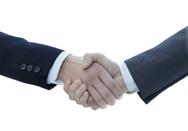 Businessmen handshaking after good deal. Business concept Stock Photo