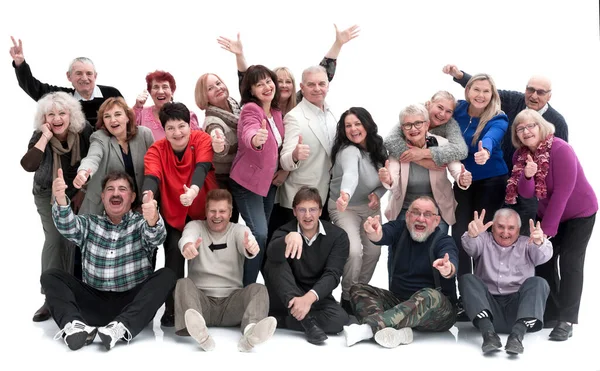 Ομάδα ηλικιωμένων ατόμων έννοια χαρά — Φωτογραφία Αρχείου