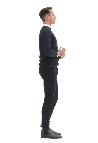 Fullängdare. elegant ung man i avslappnade kläder — Stockfoto