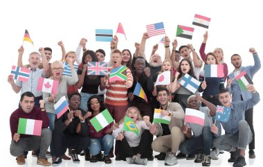 Çok ırklı, neşeli insanlardan oluşan geniş bir grup izole edilmiş.