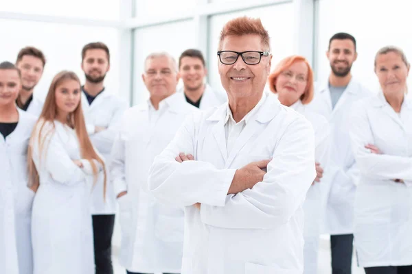 Close up.. group of medical researchers standing together. — Stock Photo, Image