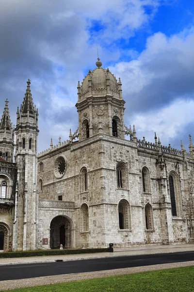 Jeronimo klášter v Lisabonu, Portugalsko. UNESCO světového dědictví s — Stock fotografie