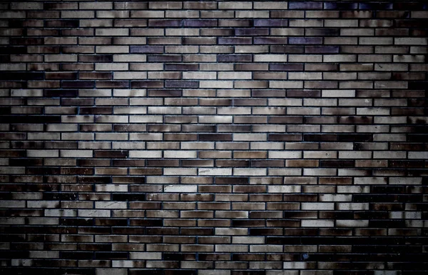 Brick wall background with vignette corners — Stock Photo, Image