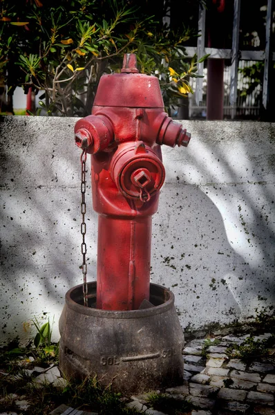 Hidratante vermelho em Lisboa Portugal — Fotografia de Stock