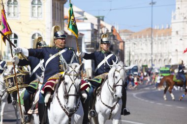 Lizbon - 16 Nisan: Değişen Guard töreni gerçekleşir PA