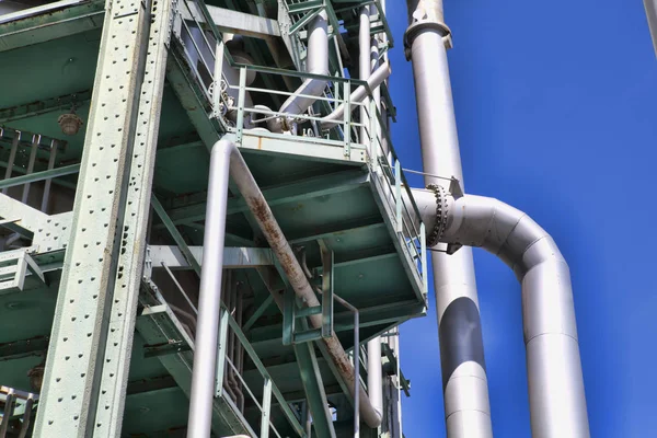 Detaylı endüstriyel arka plan ağır sanayi kimyasal faktörü — Stok fotoğraf