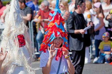 Lisbon, Portekiz - 6 Mayıs 2017: Parade kostüm ve gelenek
