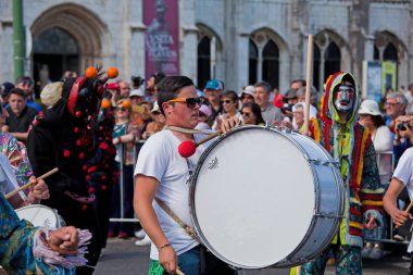 Lisbon, Portekiz - 6 Mayıs 2017: Parade kostüm ve gelenek
