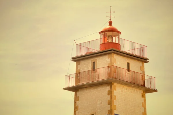 Santa Marta Lighthouse in Cascais, Portugal. — Stock Photo, Image