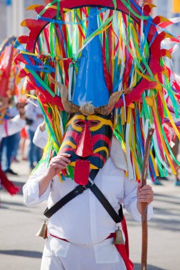 Lisbon, Portugal - May 6, 2017: Parade of costumes and tradition clipart