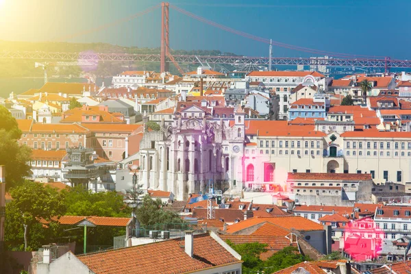 Beautiful view of Lisbon old city, Portugal — Stock Photo, Image