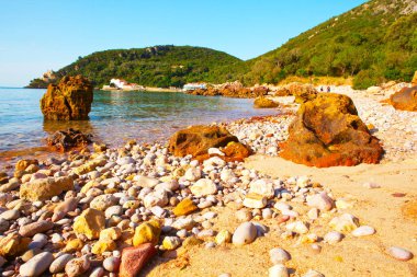 Portinho da Arrabida - Parque doğal da Arrabida Beach'de, 