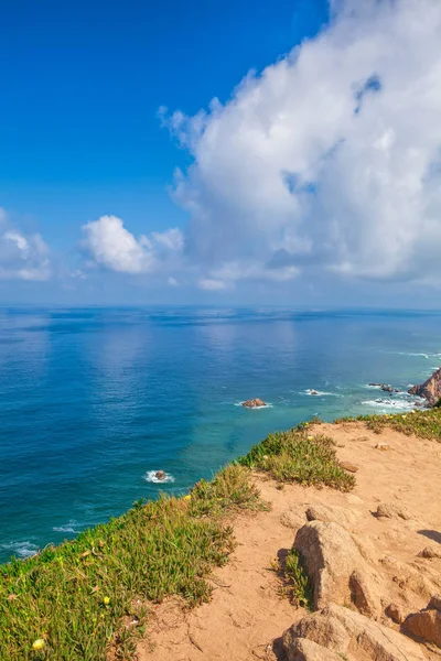 Atlantic ocean from Cabo da Roca, the western point of Europe, P — Stock Photo, Image
