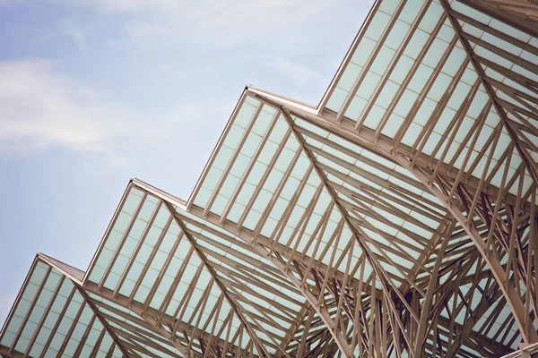 Modern building exterior . Detail of modern architecture — Stock Photo, Image