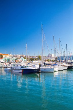 Lisbon, Portekiz - 13 Eylül. 2017. Belem nei Marinada