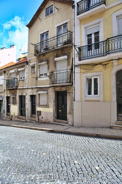 Street  in old town of Lisbon, Portugal — Stock Photo, Image