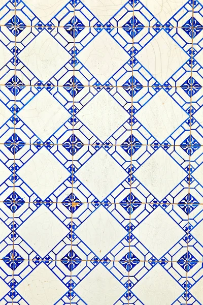 Typical Portuguese decorations with colored ceramic tiles . — Stock Photo, Image