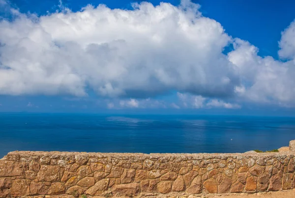 Oceano Atlantico da Cabo da Roca, il punto occidentale dell'Europa, P — Foto Stock