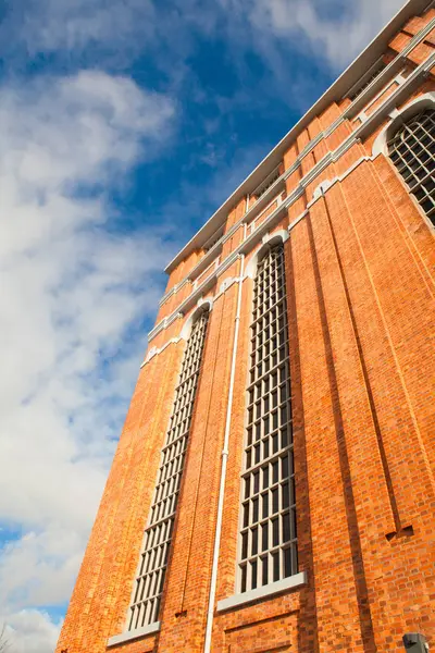 Brick building, lisbon, portugal — Stock Photo, Image