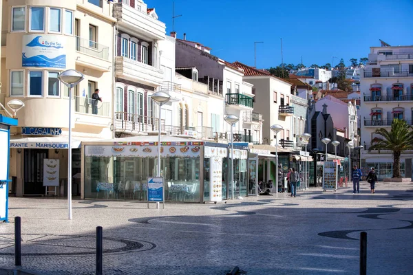 Nazare, Portogallo - 5 novembre 2017: Street view of Nazare. Città — Foto Stock
