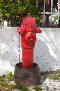 Kırmızı yangın hidrant Lizbon Portekiz