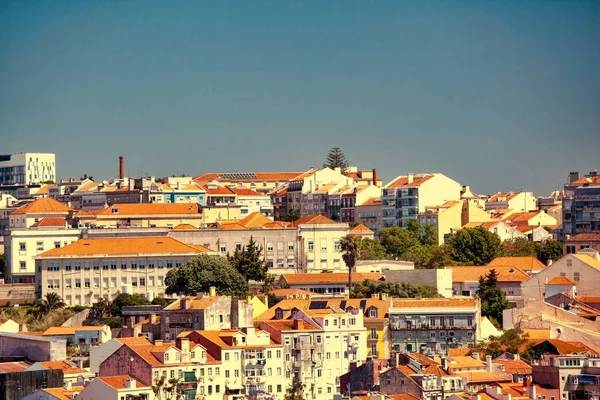 Prachtig uitzicht over de oude stad Lissabon, portugal — Stockfoto